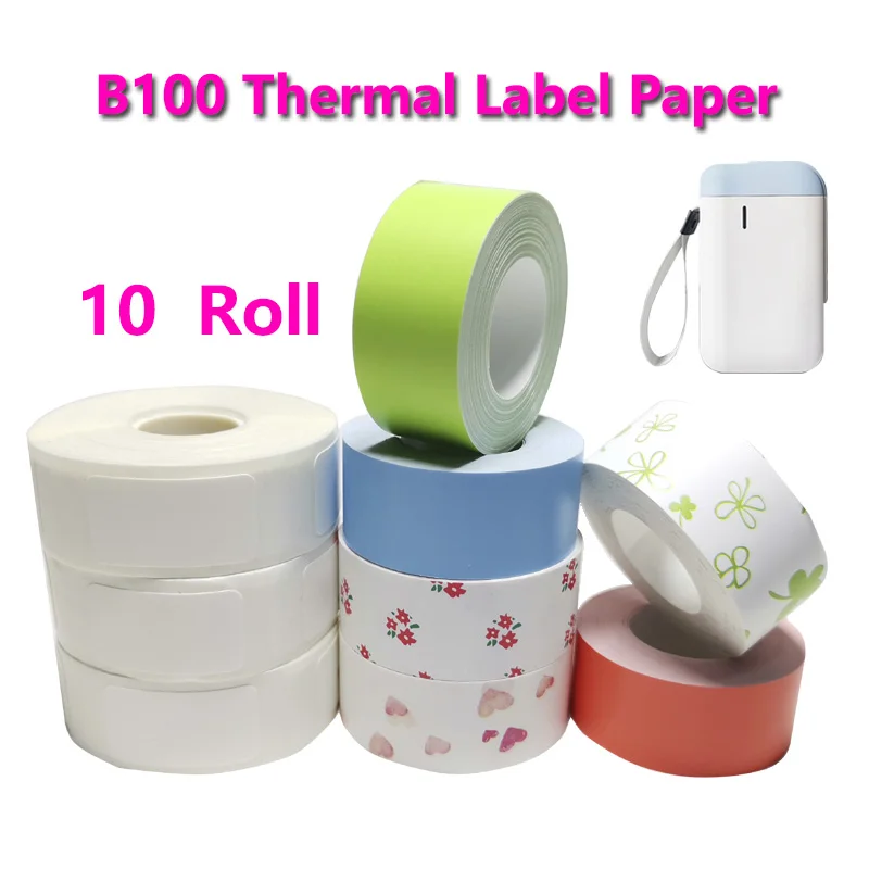 10Roll B100 Thermal Label Paper B100 Mini Label printer paper Waterproof Anti-Oil Price Label Polychromatic Scratch-Resistant
10Roll B100 Thermal Label Paper B100 Mini Label printer paper Waterproof Anti-Oil Price Label Polychromatic Scratch-Resistant