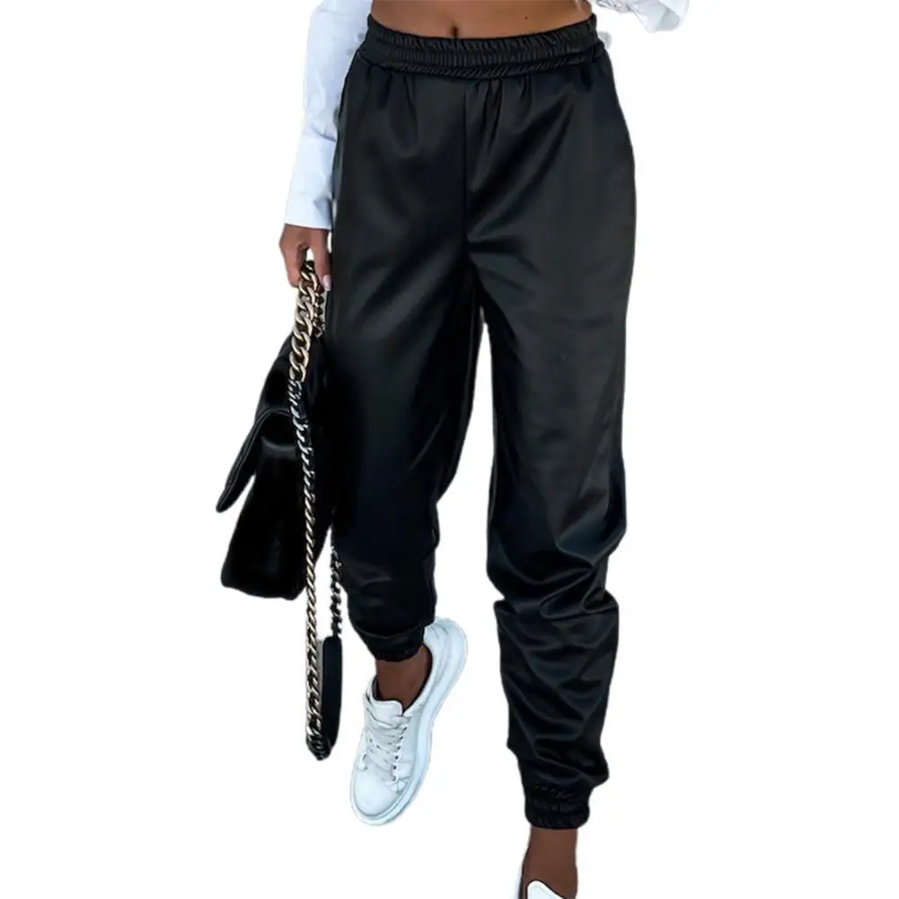 Winter Pants Leather Leggings Women's Casual PU Warm Solid Color All Match Loose-fitting Pants Elastic Waist Trouser Outwear
Winter Pants Leather Leggings Women's Casual PU Warm Solid Color All Match Loose-fitting Pants Elastic Waist Trouser Outwear