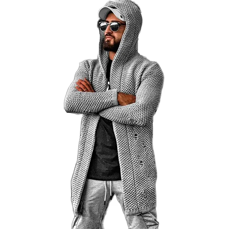 Fashion Mens Cardigan Oversized Sweater Mens Fall Winter Sweater Male Loose Casual Acrylic Black Sweater with Cap Manteaux Homme
Fashion Mens Cardigan Oversized Sweater Mens Fall Winter Sweater Male Loose Casual Acrylic Black Sweater with Cap Manteaux Homme