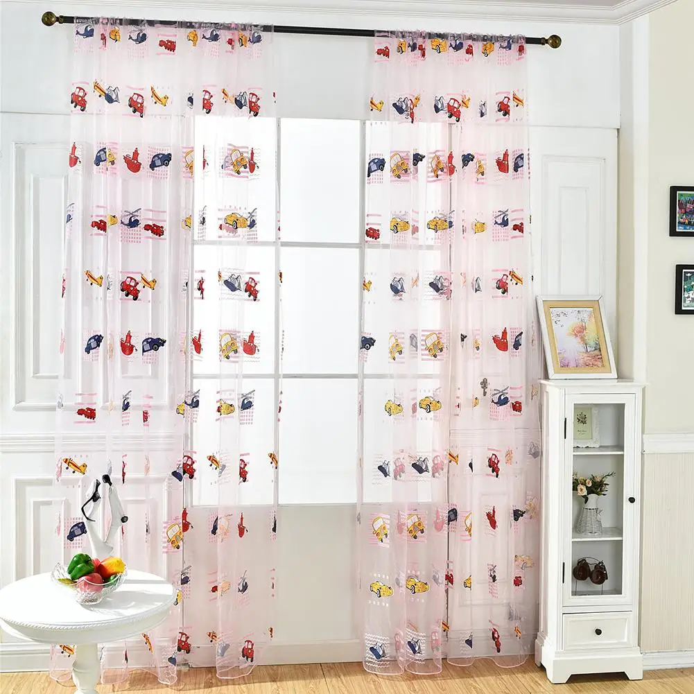 100*200cm Children Cartoon Car Curtains Printed Transparent Curtains Room Window Valance Living Room Window Valance Curtains
100*200cm Children Cartoon Car Curtains Printed Transparent Curtains Room Window Valance Living Room Window Valance Curtains