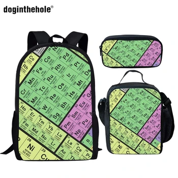 Doginthehole Funny Periodic Table Print School Bags Sets for Teenagers Kids Schoolbag Orthopedic School Backpack Mochila Escolar 
Doginthehole Funny Periodic Table Print School Bags Sets for Teenagers Kids Schoolbag Orthopedic School Backpack Mochila Escolar