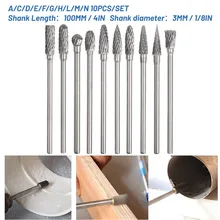 10Pcs Metal Drawing Tungsten Carbide Milling Cutter Rotary Tool Burr CNC Engraving Abrasive Tool Metalworking Milling Polishing
10Pcs Metal Drawing Tungsten Carbide Milling Cutter Rotary Tool Burr CNC Engraving Abrasive Tool Metalworking Milling Polishing