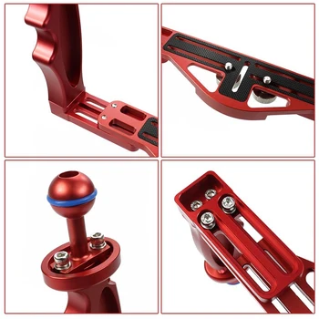 Diving Handle Tray Bracket Mounting with Adjustable Shutter Extension Rod DSLR SLR Camera Waterproof Case Underwater Photography
Diving Handle Tray Bracket Mounting with Adjustable Shutter Extension Rod DSLR SLR Camera Waterproof Case Underwater Photography