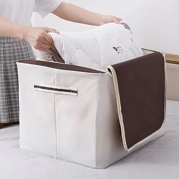 Foldable Storage Bag Clothes Blanket Quilt Closet Sweater Storage Bag Non-woven Handbag Storage Box Washable Clothing Storage
Foldable Storage Bag Clothes Blanket Quilt Closet Sweater Storage Bag Non-woven Handbag Storage Box Washable Clothing Storage