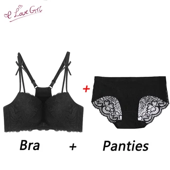 E lovegirl Set Lace Beauty Back Sexy Underwear Suits Women's Front Buckle Bra Set Without Steel Ring New Product Bra Wholesale
E lovegirl Set Lace Beauty Back Sexy Underwear Suits Women's Front Buckle Bra Set Without Steel Ring New Product Bra Wholesale