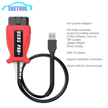 Professional UCDS PRO+ For FORD Focom UCDS PRO 35 Tokens Supports Multi-Years OBD2 Code Reader Scanner UCDSYS
Professional UCDS PRO+ For FORD Focom UCDS PRO 35 Tokens Supports Multi-Years OBD2 Code Reader Scanner UCDSYS
