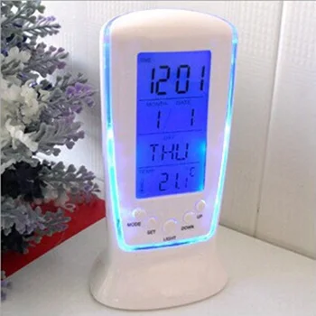 LED Digital Thermometer Calendar Display Alarm Clock Desk Snooze Alarm Clock 12/24H format Display Time Data Temperature
LED Digital Thermometer Calendar Display Alarm Clock Desk Snooze Alarm Clock 12/24H format Display Time Data Temperature
