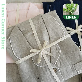 French linen loose pajamas suit 2020 spring and summer washed pure long-sleeved trousers couple men and women home clothes
French linen loose pajamas suit 2020 spring and summer washed pure long-sleeved trousers couple men and women home clothes