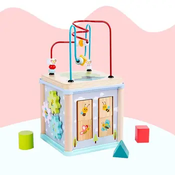 Toddler Wooden Multifunctional Puzzles Rounding Bead Treasure Boxes Chests Children Early Educational Cognition Toy
Toddler Wooden Multifunctional Puzzles Rounding Bead Treasure Boxes Chests Children Early Educational Cognition Toy