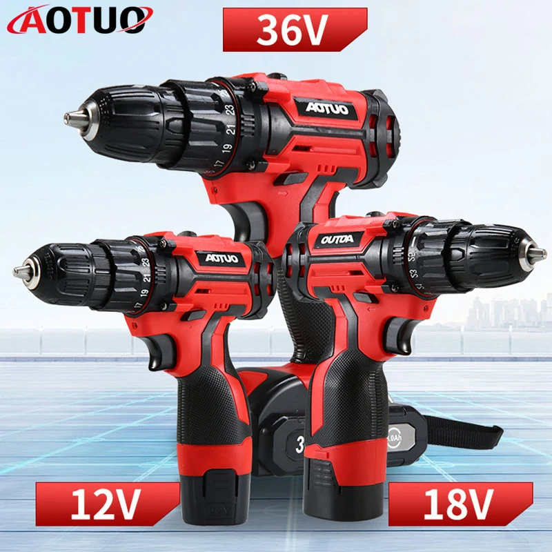 12V 18V 36V Cordless Drill Electric Screwdriver Mini Wireless Power Driver DC Lithium-Ion Battery 3/8-Inch
12V 18V 36V Cordless Drill Electric Screwdriver Mini Wireless Power Driver DC Lithium-Ion Battery 3/8-Inch