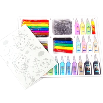 AMOS Kids Handmade DIY Creative Gift Box Set MK39P-K Children Face Painting Crayons and Normal Crayon Glitter Glue Pendants
AMOS Kids Handmade DIY Creative Gift Box Set MK39P-K Children Face Painting Crayons and Normal Crayon Glitter Glue Pendants