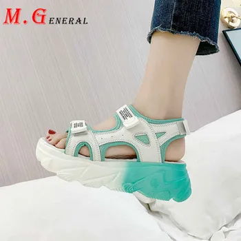 Velcro Women's Shoes Air Mesh Women's Sandals Fashion Platform Women Shoes Summer Casual Woman Slippers Increase Sandalias C37 
Velcro Women's Shoes Air Mesh Women's Sandals Fashion Platform Women Shoes Summer Casual Woman Slippers Increase Sandalias C37