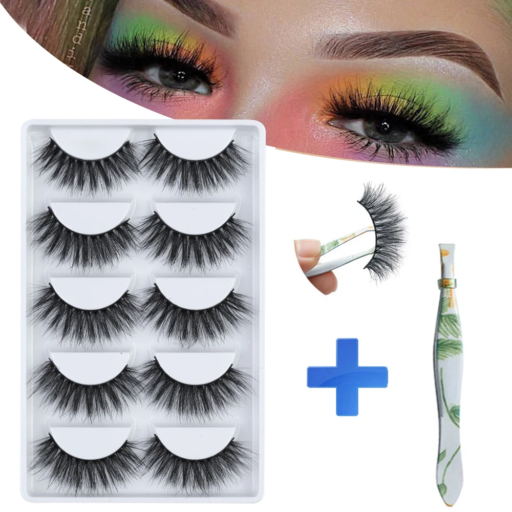 MB 5 Pairs 3D False Eyelashes Fluffy cils Natural Makeup Faux Cils Handmade Eyelash Extensions Thick Long Mink Lashes
MB 5 Pairs 3D False Eyelashes Fluffy cils Natural Makeup Faux Cils Handmade Eyelash Extensions Thick Long Mink Lashes
