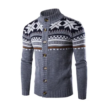 Mens Cardigan Sweaters Autumn Winter Warm Christmas Sweater Men Fashion Printed Jacket Coat Casual Stand Collar Knitting
Mens Cardigan Sweaters Autumn Winter Warm Christmas Sweater Men Fashion Printed Jacket Coat Casual Stand Collar Knitting