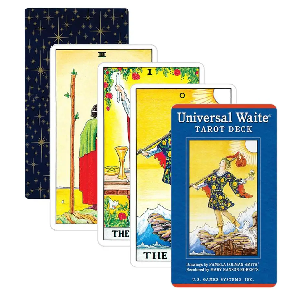 78PCS Tarot Cards Universal Waite Tarot Deck Divination Card Friend Party Entertainment Table Game Cards Set
78PCS Tarot Cards Universal Waite Tarot Deck Divination Card Friend Party Entertainment Table Game Cards Set