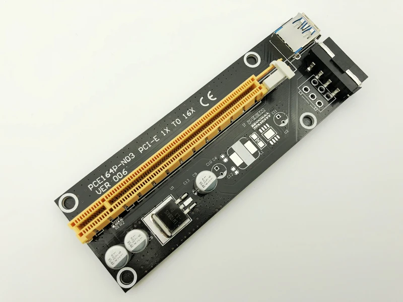60 см PCI-E удлинитель PCI Express Riser Card 1x к 16x USB 3 0 SATA 4Pin IDE Molex адаптер для майнинга Bitcoin Miner