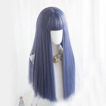 Cosplaysalon Lolita 60CM Long Straight Mix Blue Ombre Bangs Cute Fancy Party Synthetic Japan Heat Resistant Cosplay Wig+Cap
Cosplaysalon Lolita 60CM Long Straight Mix Blue Ombre Bangs Cute Fancy Party Synthetic Japan Heat Resistant Cosplay Wig+Cap