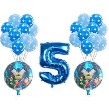 23pcs Super Man Batman Foil Balloons 30inch Number 1st 2 3 4 5 6 7 8 9 Year Old Globos for Boy Male Birthday Party Decoration
23pcs Super Man Batman Foil Balloons 30inch Number 1st 2 3 4 5 6 7 8 9 Year Old Globos for Boy Male Birthday Party Decoration