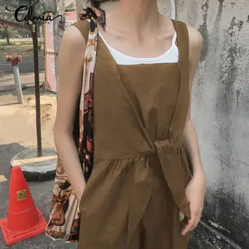 Celmia Summer Vintage Women Sundress High Waist Apron Dress Long Overalls Suspender Ladies Knot Casual Shirt Vestidos Oversized
Celmia Summer Vintage Women Sundress High Waist Apron Dress Long Overalls Suspender Ladies Knot Casual Shirt Vestidos Oversized