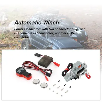 Automatic Winch and Wireless Remote Controller Receiver A for 1/10 RC Crawler Car Axial SCX10 TRAXXAS TRX4 D90 TF2 Tamiya CC01
Automatic Winch and Wireless Remote Controller Receiver A for 1/10 RC Crawler Car Axial SCX10 TRAXXAS TRX4 D90 TF2 Tamiya CC01