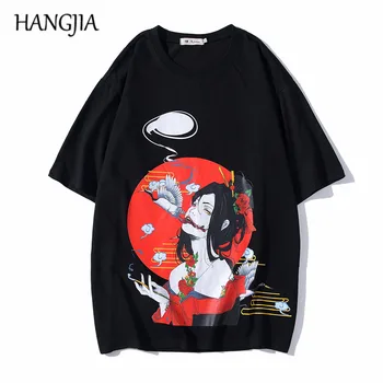 Ancient Japanese Alluring Woman Print Tshirt Men Summer Fashionable Short Sleeve T-shirt Men Women Streetwear Crane Tees Tops 
Ancient Japanese Alluring Woman Print Tshirt Men Summer Fashionable Short Sleeve T-shirt Men Women Streetwear Crane Tees Tops