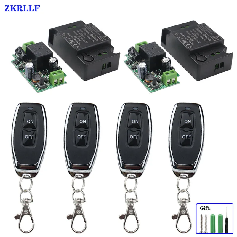 ZKRLLF 433MHz 220V Lamp Wireless Remote Control Switch ON/OFF 110V Remote Control Receiver Transmitter For Led Lights Bulb DIY
ZKRLLF 433MHz 220V Lamp Wireless Remote Control Switch ON/OFF 110V Remote Control Receiver Transmitter For Led Lights Bulb DIY