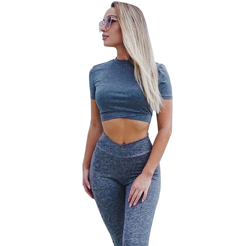 New Seamless Leggings+Short Sleeves T-shirts 2Pcs Yoga Set Women Fitness Clothing Sexy Yoga Leggings Set Running Sportswear 
New Seamless Leggings+Short Sleeves T-shirts 2Pcs Yoga Set Women Fitness Clothing Sexy Yoga Leggings Set Running Sportswear