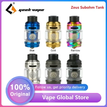 Hot Original Geekvape Zeus Subohm Tank 2ml/5ml Capacity E-cig Vape Tank with 0.4ohm & 0.2ohm Mesh Z1 Coil Vs Zeus X / Zeus Dual
Hot Original Geekvape Zeus Subohm Tank 2ml/5ml Capacity E-cig Vape Tank with 0.4ohm & 0.2ohm Mesh Z1 Coil Vs Zeus X / Zeus Dual
