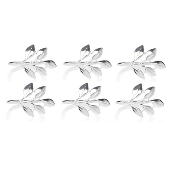 6Pcs Fall Leaves Napkin Rings Silver Christening Bangle Metal Napkin Holder Wedding Gifts Baptismal Shower Party Decor
6Pcs Fall Leaves Napkin Rings Silver Christening Bangle Metal Napkin Holder Wedding Gifts Baptismal Shower Party Decor