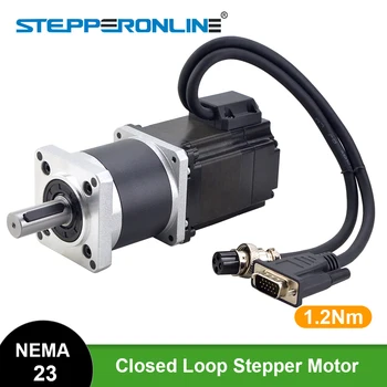 

Nema 23 Closed Loop Stepper Motor L=56mm with Gear Ratio 100:1 High Precision Planetary Gearbox 2 Phase Encoder Motor