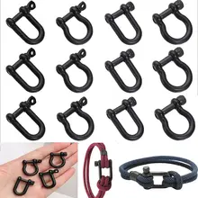Solid Stainless Steel Carabiner D Bow Staples Shackle Fob Key Ring Keychain Hook Screw Joint Connector Buckles Outdoor Bracelet
Solid Stainless Steel Carabiner D Bow Staples Shackle Fob Key Ring Keychain Hook Screw Joint Connector Buckles Outdoor Bracelet