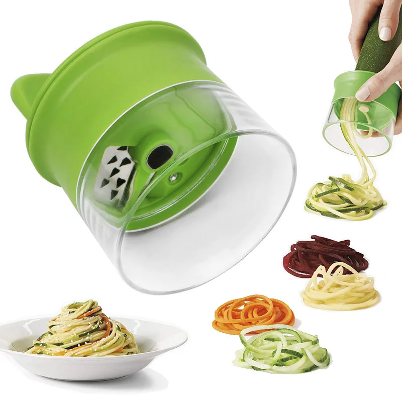 Kitchen Vegetable Slicer Carrot Cucumber Veggie Grater Fruit Spiral Cutter Chopper Salad Tools Zoodle Pasta Spaghetti Maker
Kitchen Vegetable Slicer Carrot Cucumber Veggie Grater Fruit Spiral Cutter Chopper Salad Tools Zoodle Pasta Spaghetti Maker