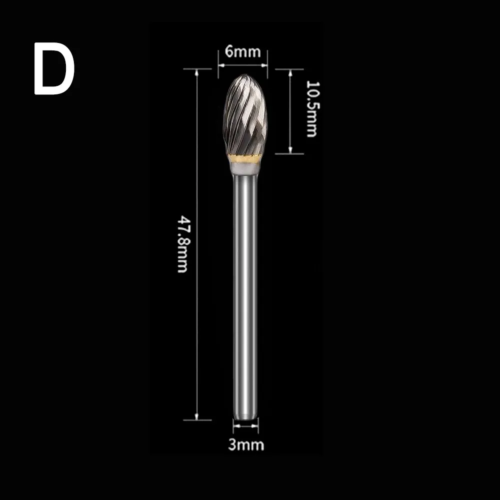 3mm 1/8" Shank Tungsten Steel Drill Bits Cutting Carving Rotary Burrs Rotary Tool Metalwork Burrs Wood Carving Carbide Burrs
3mm 1/8" Shank Tungsten Steel Drill Bits Cutting Carving Rotary Burrs Rotary Tool Metalwork Burrs Wood Carving Carbide Burrs