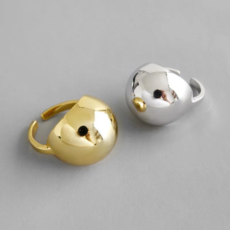 1pc Authentic S925 Sterling Silver FINE Jewelry White/ Golds Half Round Ball Geometric Ring adjust TLJ716
1pc Authentic S925 Sterling Silver FINE Jewelry White/ Golds Half Round Ball Geometric Ring adjust TLJ716