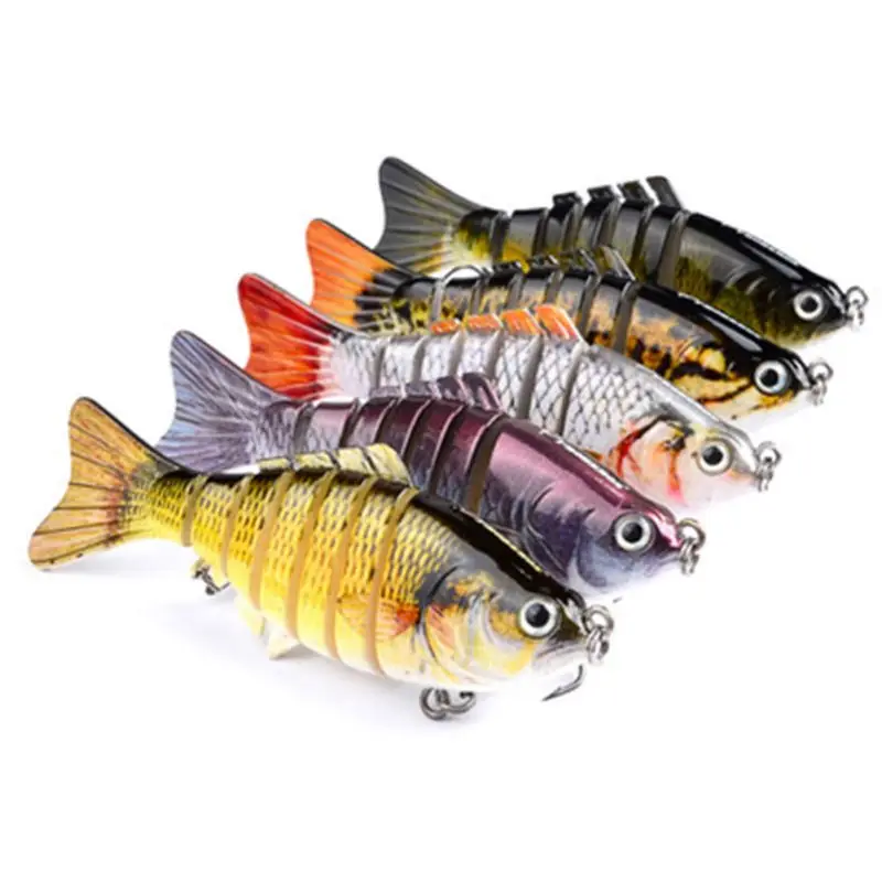 Fishing Lure Artificial Bait False Fish Shape Lifelike Multi Joint Hard Lure With 2 Treble Fish Hooks Ocean Fishing Accessories
Fishing Lure Artificial Bait False Fish Shape Lifelike Multi Joint Hard Lure With 2 Treble Fish Hooks Ocean Fishing Accessories