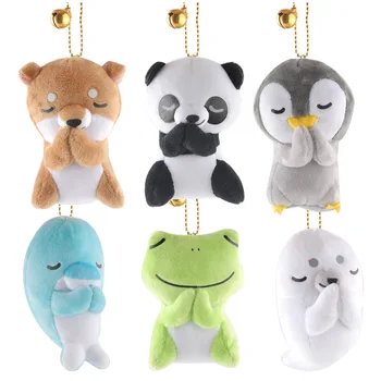 Blessing frog penguin backpack plush pendant toy doll clamshell doll plush keychain 8-9cm w13 wj04
Blessing frog penguin backpack plush pendant toy doll clamshell doll plush keychain 8-9cm w13 wj04