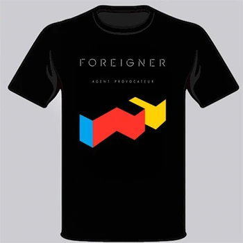 

New Foreigner Agent Provocateur 80s Rock Band Men's Black T-Shirt Size S to 3XL High Quality Casual Printing Tee Shirt