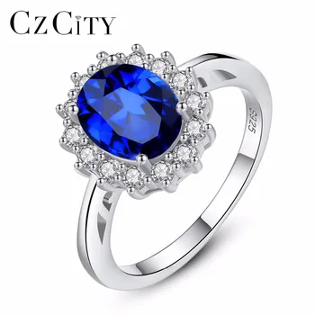 Czcity Princess Diana William Kate Sapphire Emerald Ruby Gemstone Rings For Women Wedding Engagement Jewelry 925 Sterling Silver
Czcity Princess Diana William Kate Sapphire Emerald Ruby Gemstone Rings For Women Wedding Engagement Jewelry 925 Sterling Silver