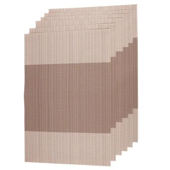 6Pcs Placemats Kitchen Dinning Table Place Mats Non-Slip Dish Bowl Placement Heat Stain Resistant Table Decorative Mats Gold
6Pcs Placemats Kitchen Dinning Table Place Mats Non-Slip Dish Bowl Placement Heat Stain Resistant Table Decorative Mats Gold