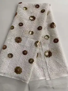 white Color Sequins Net Lace Fabric 2019 High Quality African Mesh Wedding Bride Dress Sewing Sequined Embroidered Material
white Color Sequins Net Lace Fabric 2019 High Quality African Mesh Wedding Bride Dress Sewing Sequined Embroidered Material