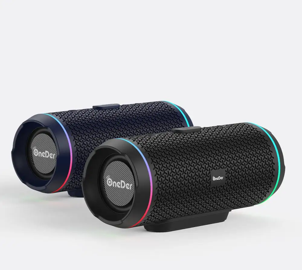 Oneder V10 bluetooth speaker Led light stereo function10W 1800mAh rechargeable Li-ion battery TWS wireless portable speaker
Oneder V10 bluetooth speaker Led light stereo function10W 1800mAh rechargeable Li-ion battery TWS wireless portable speaker