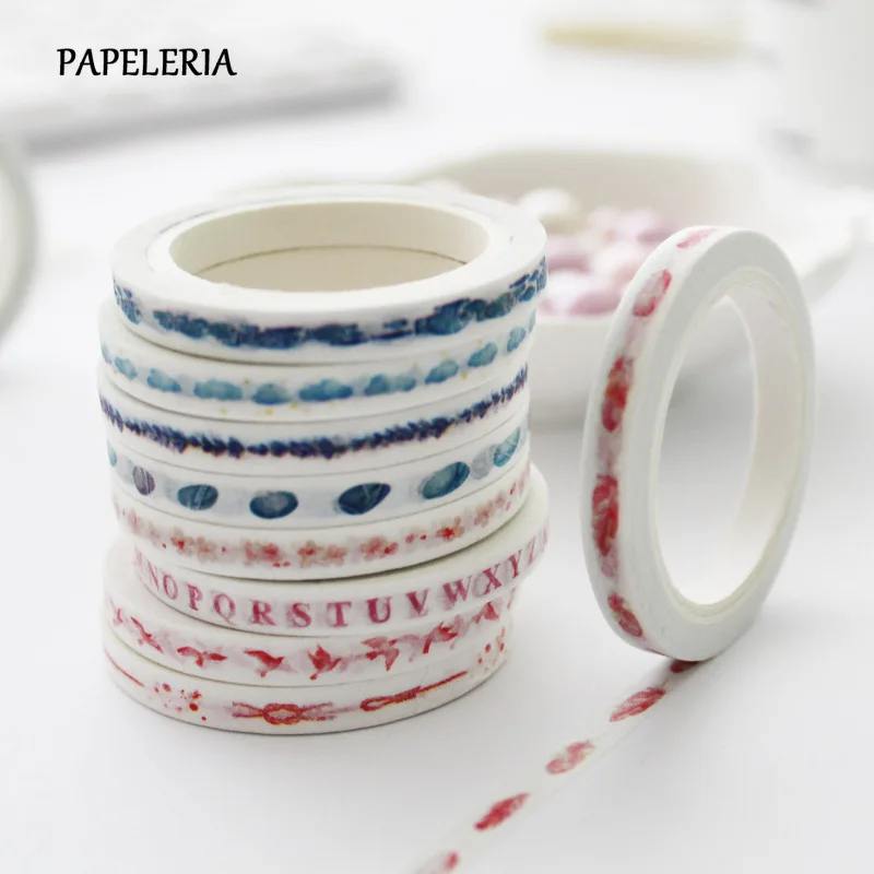PAPELERIA 10pcs Mini Basis Japanese Washi Tape DIY Diary Decoration Journal Stickers Rainbow Masking Tape Stationery Supplies
PAPELERIA 10pcs Mini Basis Japanese Washi Tape DIY Diary Decoration Journal Stickers Rainbow Masking Tape Stationery Supplies