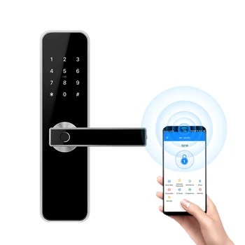 Smart Fingerprint Door Lock WiFi Bluetooth APP Control Anti-theft Security Handle Lock
Smart Fingerprint Door Lock WiFi Bluetooth APP Control Anti-theft Security Handle Lock