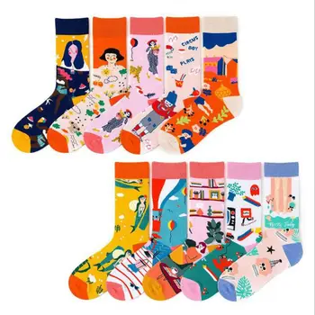 Funny women socks new art oil painting series hot selling women socks wear funny skateboard women socks in spring
Funny women socks new art oil painting series hot selling women socks wear funny skateboard women socks in spring