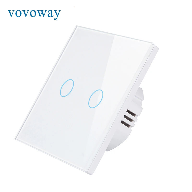 Vovoway EU Glass panel touch switch,light switch,Home wall switch,2Gang 1Way,AC110V 220V
Vovoway EU Glass panel touch switch,light switch,Home wall switch,2Gang 1Way,AC110V 220V