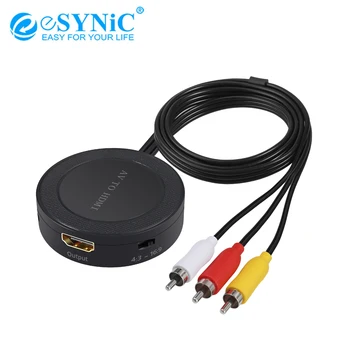 eSYNiC AV To HDMI Converter Composite To HDMI Adapter RCA To HDMI Converter Support 1080P PAL/NTSC For WII PS2 PS3 Xbox
eSYNiC AV To HDMI Converter Composite To HDMI Adapter RCA To HDMI Converter Support 1080P PAL/NTSC For WII PS2 PS3 Xbox