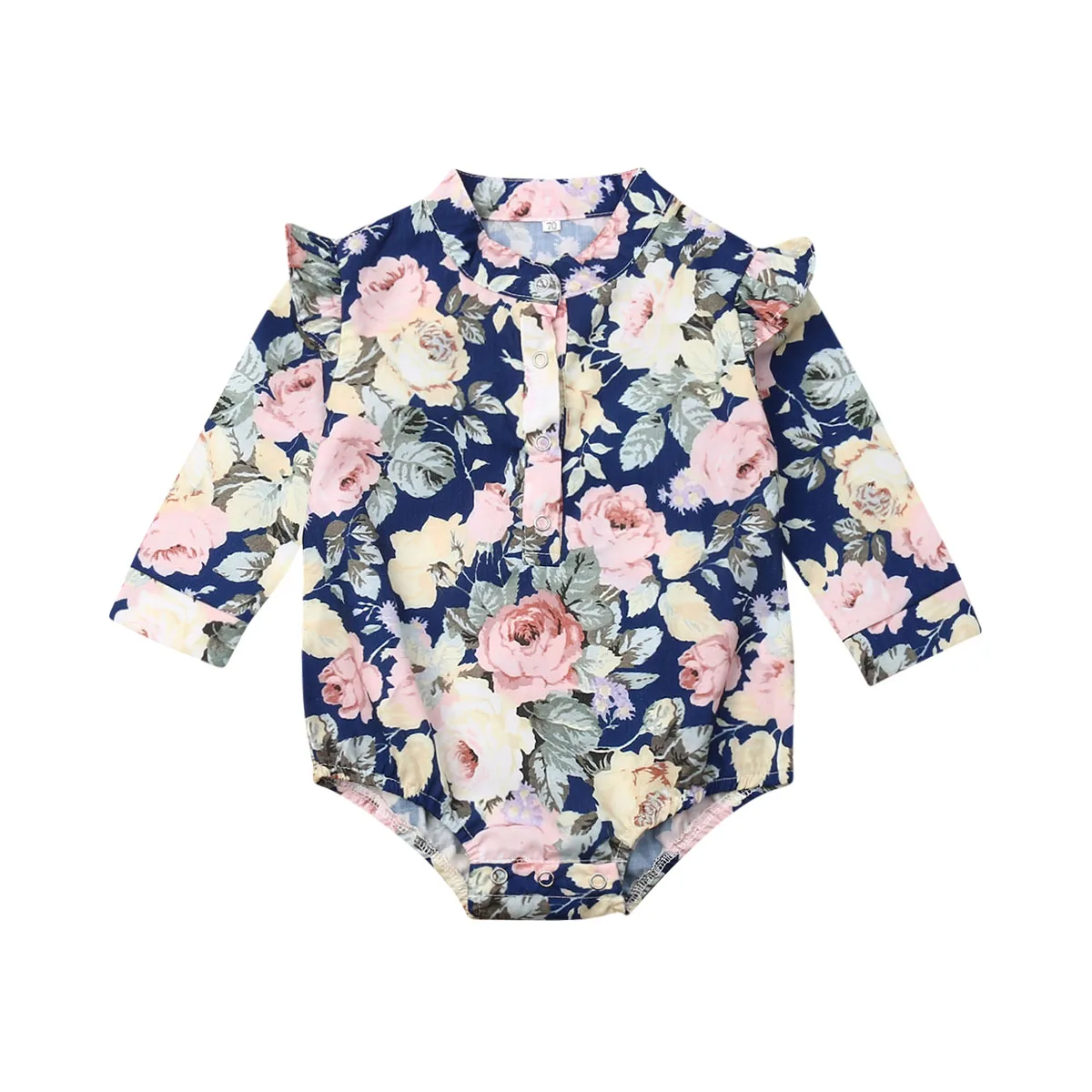Fall Autumn Newborn Baby Girl Top Floral Print Bodysuit Jumpsuit Playsuit Clothes Casual Spring Outfit | Детская одежда и обувь