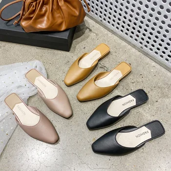 2020 Summer Autumn New Lazy Semi-Trailer Outer Wear Wild Baotou Ping Sandals Female Casual Slippers Fashion
2020 Summer Autumn New Lazy Semi-Trailer Outer Wear Wild Baotou Ping Sandals Female Casual Slippers Fashion