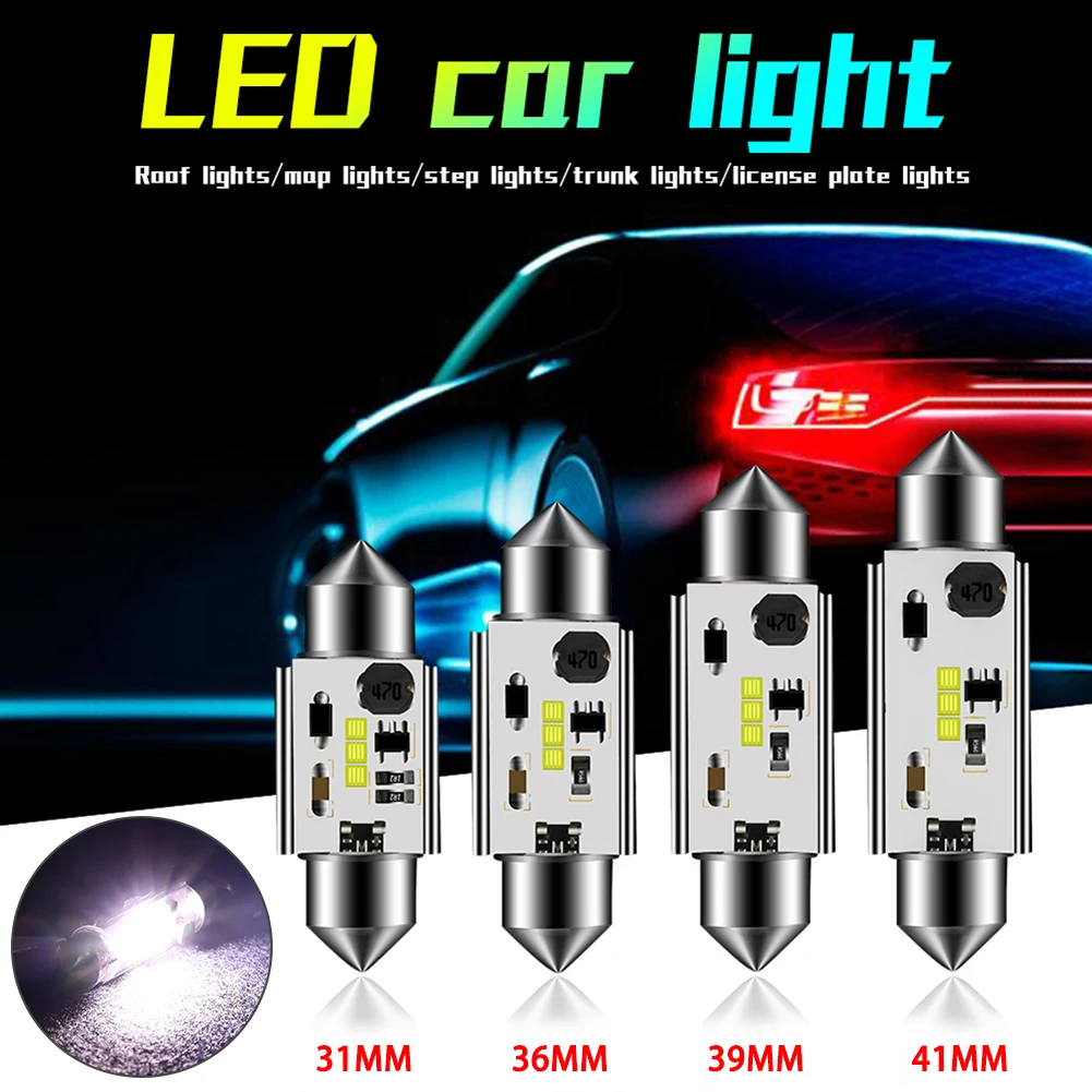 31MM/36MM/39MM/41MM Durable Car LED 12V6W Interior Glass Lens Festoon Dome Reading Light for Cars Led Roof Lamps Trunk Lamp
31MM/36MM/39MM/41MM Durable Car LED 12V6W Interior Glass Lens Festoon Dome Reading Light for Cars Led Roof Lamps Trunk Lamp