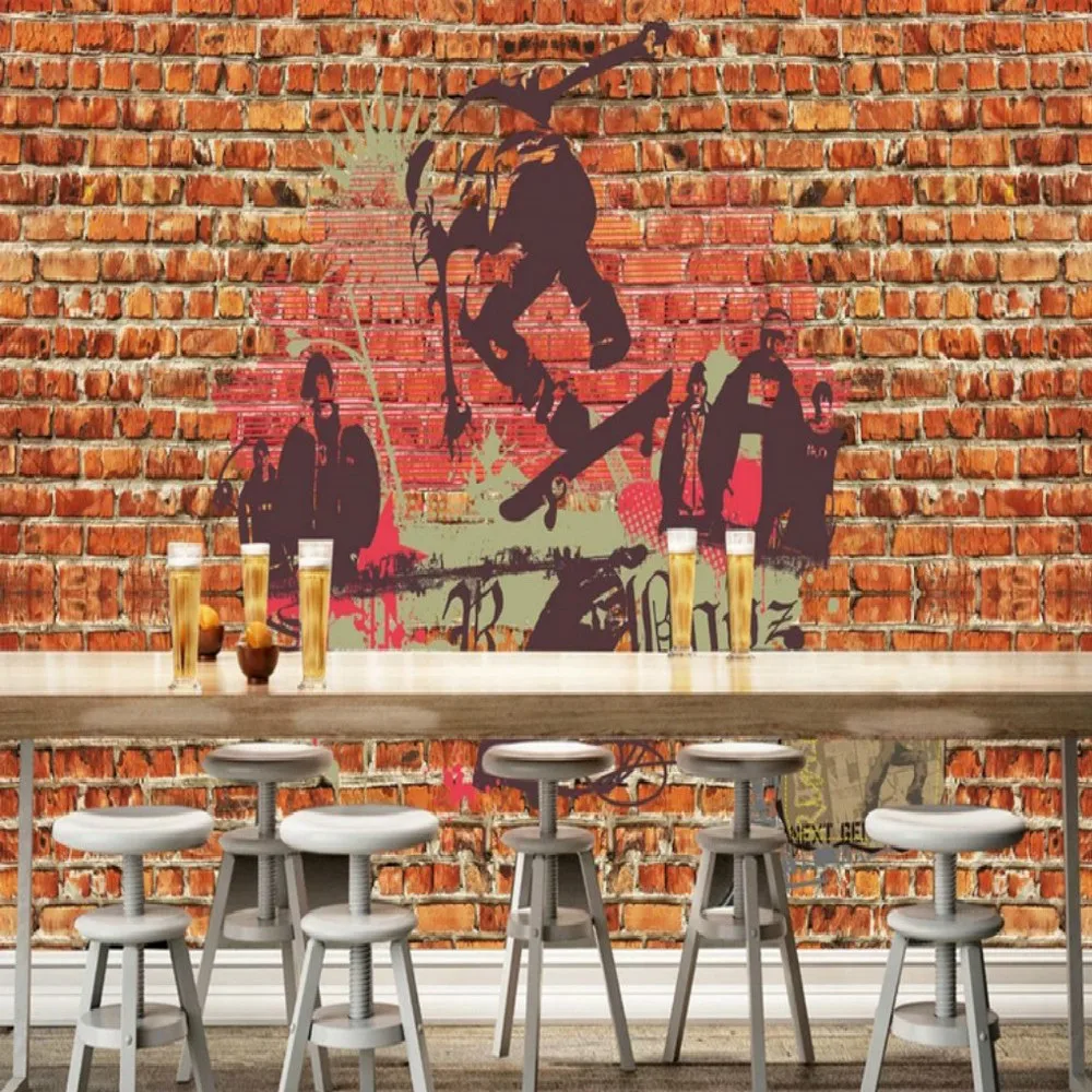 Drop Shipping Custom Wallpaper European Retro Red Brick Wall Brick Graffiti Large Wall Mural TV Wall Wallpaper Living Room 
Drop Shipping Custom Wallpaper European Retro Red Brick Wall Brick Graffiti Large Wall Mural TV Wall Wallpaper Living Room